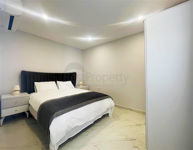 شقة حديثة 1 + 1 في مجمع مع بنية تحتية للفنادق-على بعد 250 متر فقط من شاطئ كليوباترا