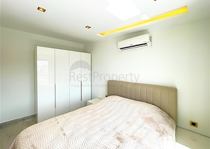 بنتهاوس حديث 2+1 للإيجار في وسط ألانيا — على بعد 150 متر فقط من البحر