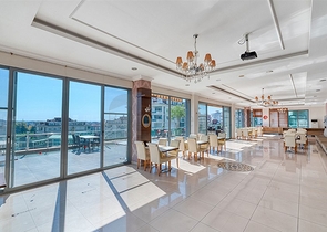 شقة مريحة مفروشة 2 + 1 مع بنية تحتية فاخرة في واحدة من أفضل المجمعات في ألانيا