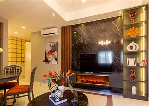 شقة حديثة مفروشة 2 + 1 مع بنية تحتية للمنتجع في وسط محمودلار