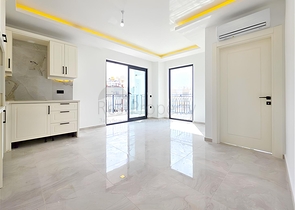 شقة حديثة 1 + 1 في مجمع سكني جديد في وسط أوبا