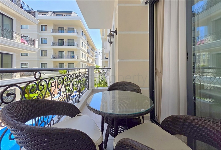 شقة أنيقة 1 + 1 بالقرب من شاطئ كليوباترا كومفورت في وسط ألانيا