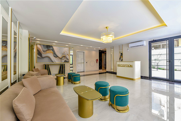 شقة أنيقة 1 + 1 بالقرب من شاطئ كليوباترا كومفورت في وسط ألانيا