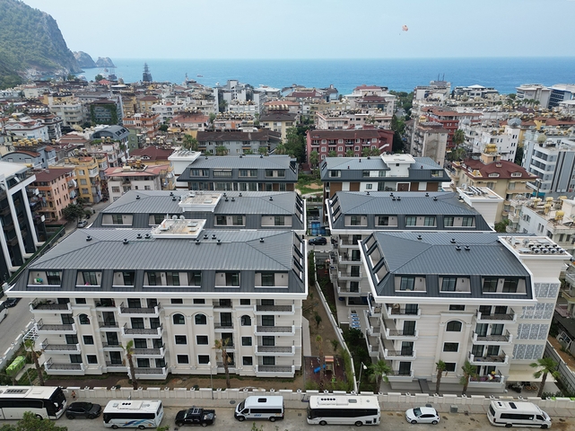 شقة أنيقة 1 + 1 بالقرب من شاطئ كليوباترا كومفورت في وسط ألانيا