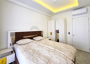 شقة أنيقة 1 + 1 بالقرب من شاطئ كليوباترا كومفورت في وسط ألانيا