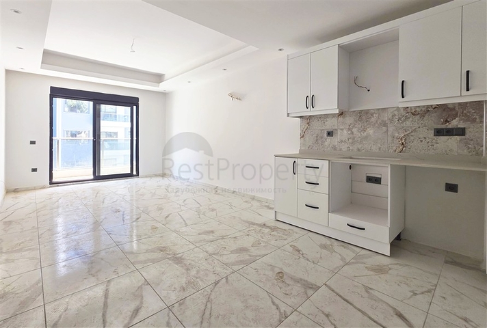 شقة برايت 1 + 1 للبيع في منطقة كليوباترا كومفورت على البحر في منزل جديد