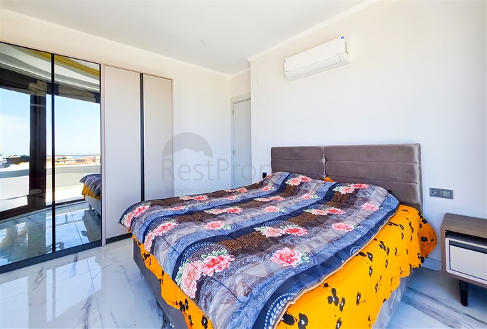 بنتهاوس فاخر 2 + 1 مطل على البحر-إيجار لحياة مريحة على البحر