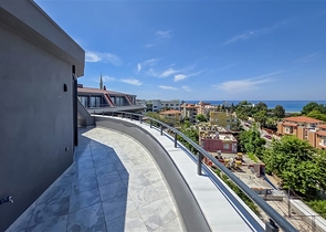 بنتهاوس فاخر 2 + 1 مطل على البحر-إيجار لحياة مريحة على البحر