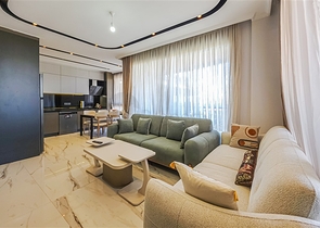 بنتهاوس فاخر 2 + 1 مطل على البحر-إيجار لحياة مريحة على البحر