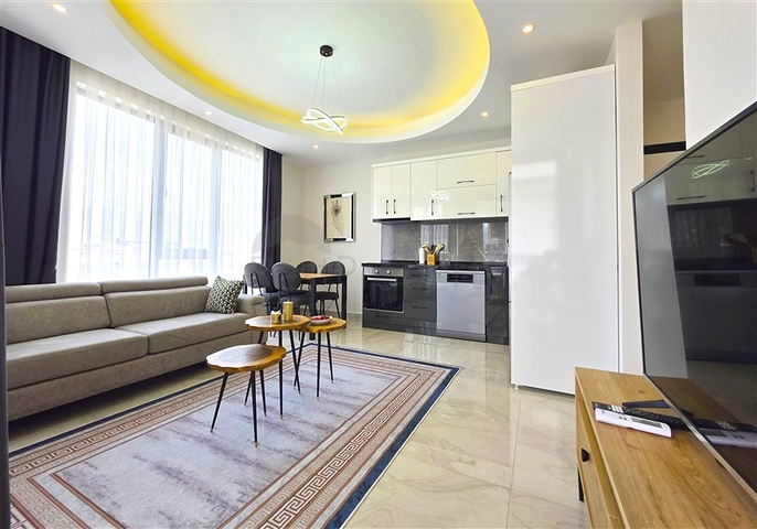 شقة مريحة 1 + 1 للإيجار بالقرب من البحر في منطقة أوبا