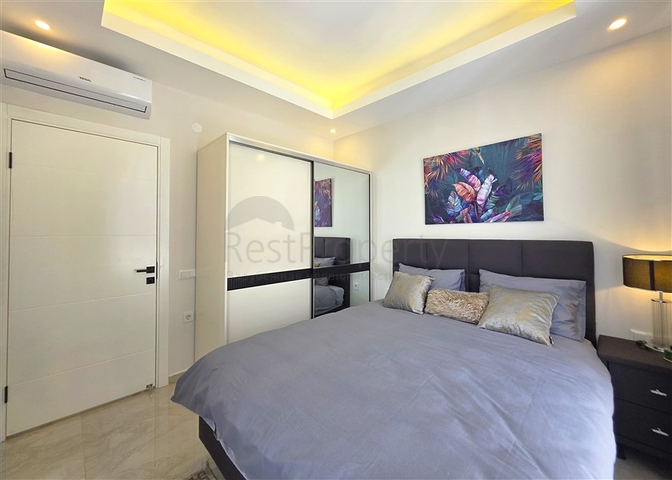 شقة مريحة 1 + 1 للإيجار بالقرب من البحر في منطقة أوبا