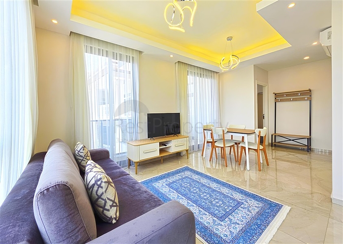 شقة مودرن 1 + 1 للإيجار في أوبا-منطقة الراحة بالقرب من البحر