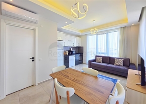 شقة مودرن 1 + 1 للإيجار في أوبا-منطقة الراحة بالقرب من البحر