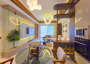 شقق حديثة 1 + 1 في مجمع مرموق على البحر في توركلر