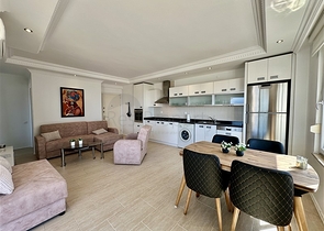 شقة مريحة مفروشة 1 + 1 مع إطلالات بانورامية في منطقة سيكجيلي