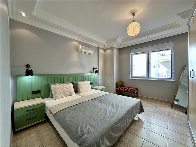 شقة فسيحة مفروشة 2 + 1 على بعد 150 متر فقط من البحر في منطقة أوبا