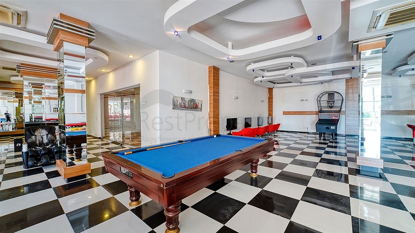 شقة فسيحة 1 + 1 مع أثاث كامل وبنية تحتية غنية في سيكجيلي