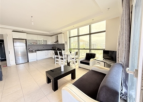 شقة فسيحة 1 + 1 مع أثاث كامل وبنية تحتية غنية في سيكجيلي