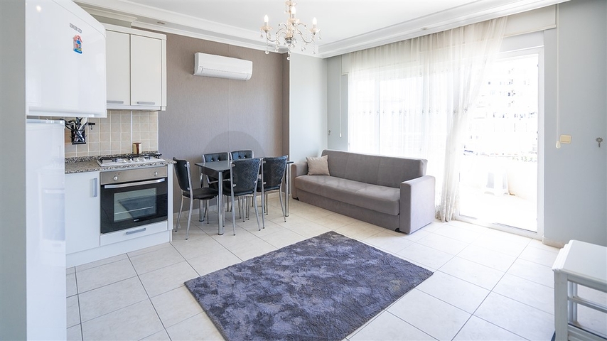 شقة مريحة 1 + 1 في مجمع سكني حديث مع بنية تحتية غنية