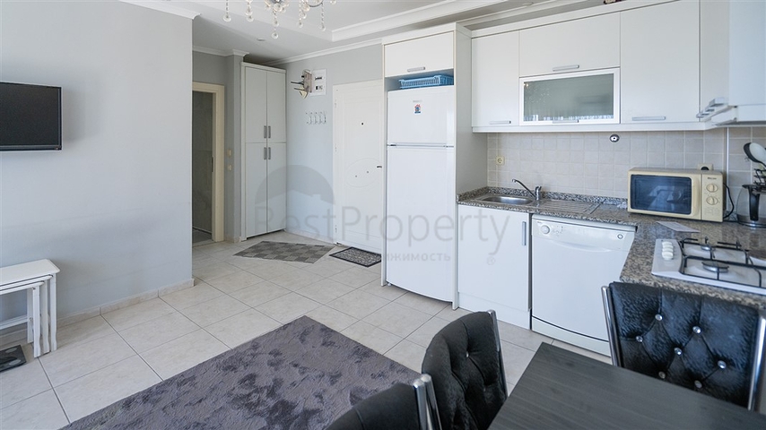 شقة مريحة 1 + 1 في مجمع سكني حديث مع بنية تحتية غنية