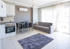 شقة مريحة 1 + 1 في مجمع سكني حديث مع بنية تحتية غنية