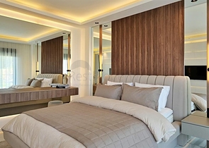 فيلا حديثة مع إطلالة بانورامية على البحر في ألانيا