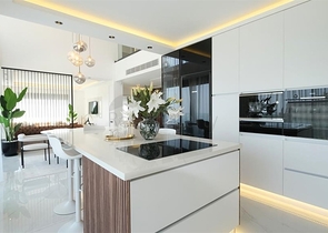 فيلا حديثة مع إطلالة بانورامية على البحر في ألانيا