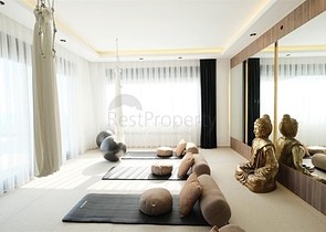 فيلا حديثة مع إطلالة بانورامية على البحر في ألانيا