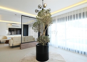 فيلا حديثة مع إطلالة بانورامية على البحر في ألانيا