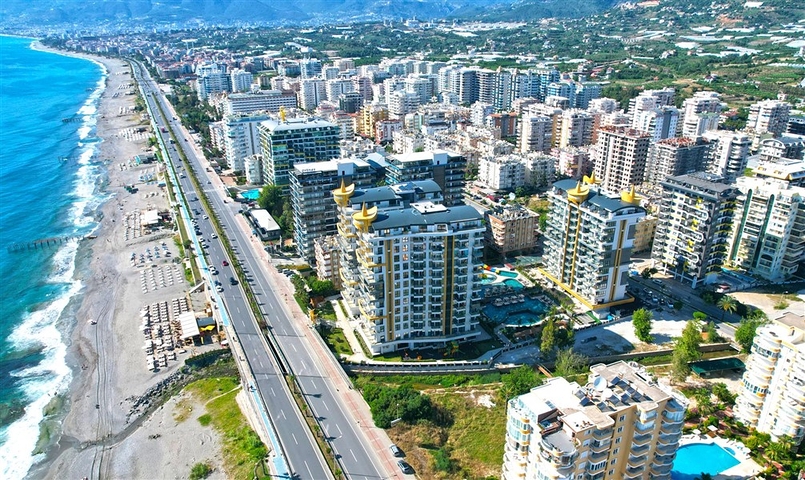 شقة حديثة مع إطلالة بانورامية على البحر في وسط محمودلار