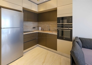 شقة حديثة مع إطلالة بانورامية على البحر في وسط محمودلار