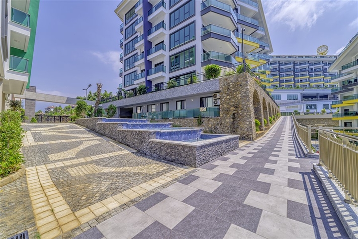 شقة حديثة 1 + 1 مطلة على البحر على بعد 100 متر من الشاطئ