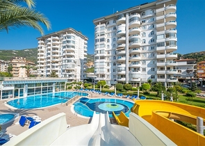 شقة مريحة مفروشة 2 + 1 في مجمع مع البنية التحتية