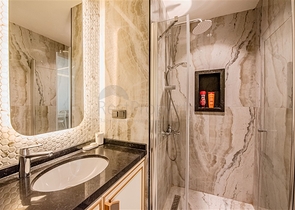 شقة حديثة 1 + 1 في وسط ألانيا مع بنية تحتية كاملة