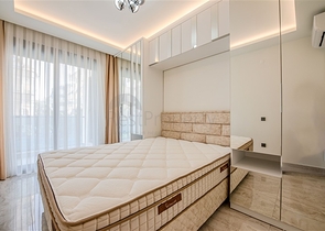 شقة حديثة 1 + 1 في وسط ألانيا مع بنية تحتية كاملة