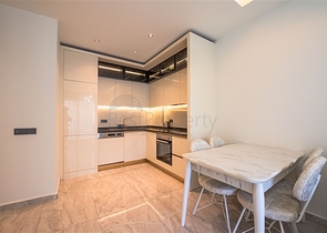 شقة حديثة 1 + 1 في وسط ألانيا مع بنية تحتية كاملة