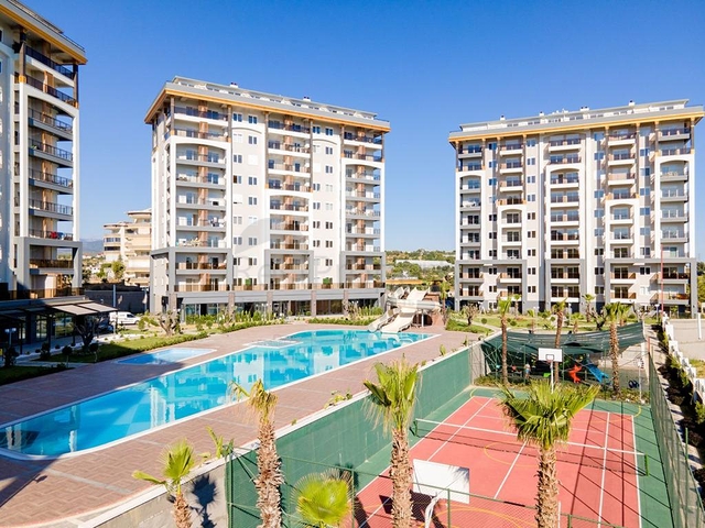 شقة فسيحة مفروشة 3 + 1 في مجمع سكني حديث في أفسلار