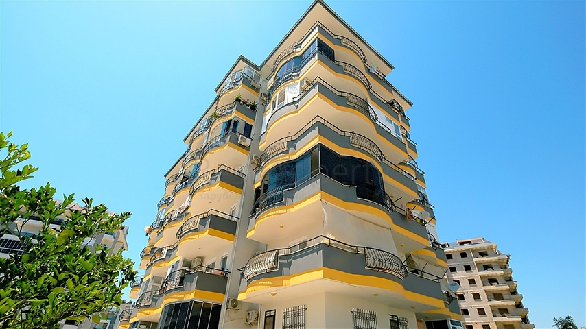 شقة مريحة 2 + 1 مطلة على البحر في منطقة جيدة الصيانة في أفسالار