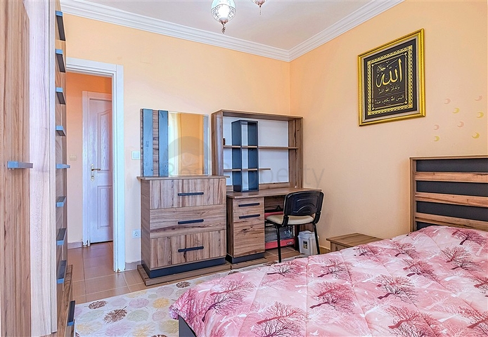 شقة مريحة 2 + 1 مطلة على البحر في منطقة جيدة الصيانة في أفسالار