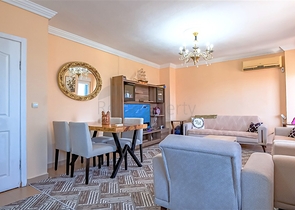 شقة مريحة 2 + 1 مطلة على البحر في منطقة جيدة الصيانة في أفسالار