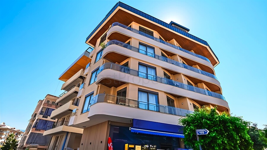 شقة مودرن 1 + 1 بالقرب من الشاطئ في منطقة أوبا