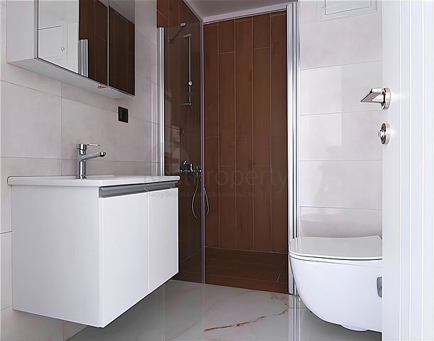 شقة مودرن 1 + 1 بالقرب من الشاطئ في منطقة أوبا