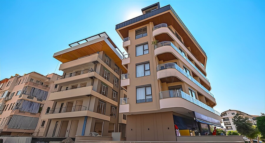 شقة مودرن 1 + 1 بالقرب من الشاطئ في منطقة أوبا