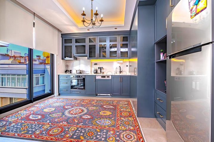 بنتهاوس فاخر 4 + 1 مع إطلالات بانورامية على البحر في وسط ألانيا