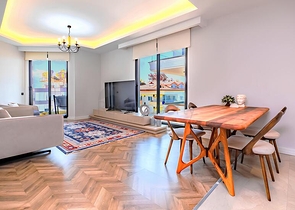 بنتهاوس فاخر 4 + 1 مع إطلالات بانورامية على البحر في وسط ألانيا