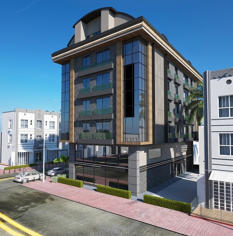 المباني التجارية للحصول على الجنسية في وسط ألانيا — على بعد 250 متر فقط من البحر