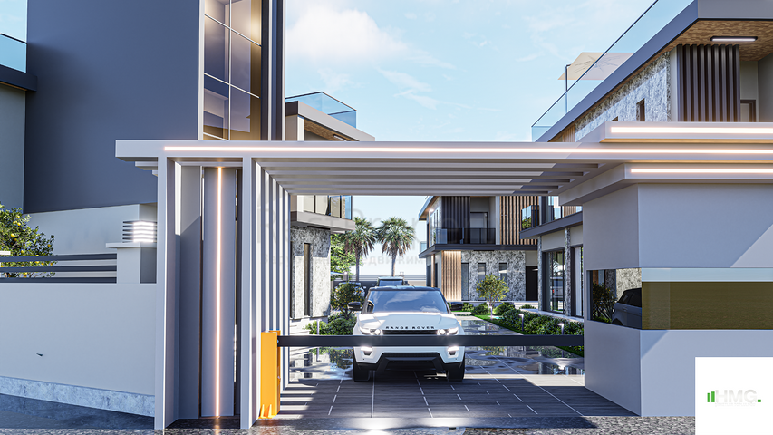 فلل 4 + 1 معروضة للبيع في منطقة دوشيميالتي - أنطاليا 