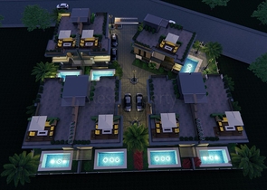 فلل 4 + 1 معروضة للبيع في منطقة دوشيميالتي - أنطاليا 