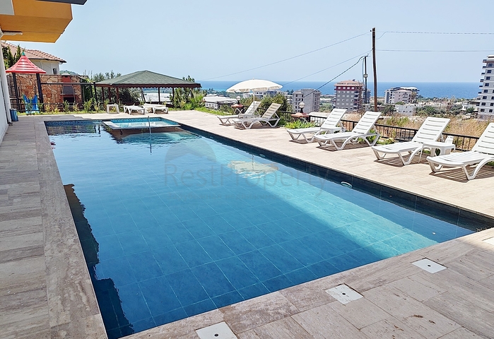 شقة مودرن 1 + 1 مطلة على البحر في دميرتاش