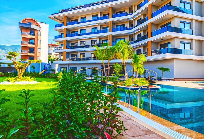 موي أوبا ريزيدنس-دوبلكس مع مسبح خاص في منطقة أوبا المرموقة ، ألانيا